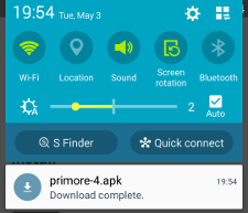 App has been downloaded